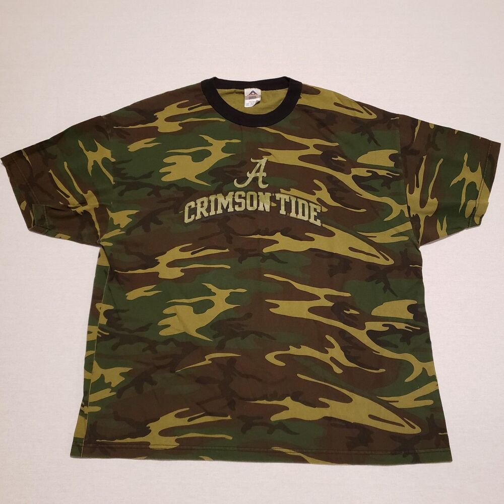 Alabama Crimson Tide Men's Camo T-shirt Sz 2XL